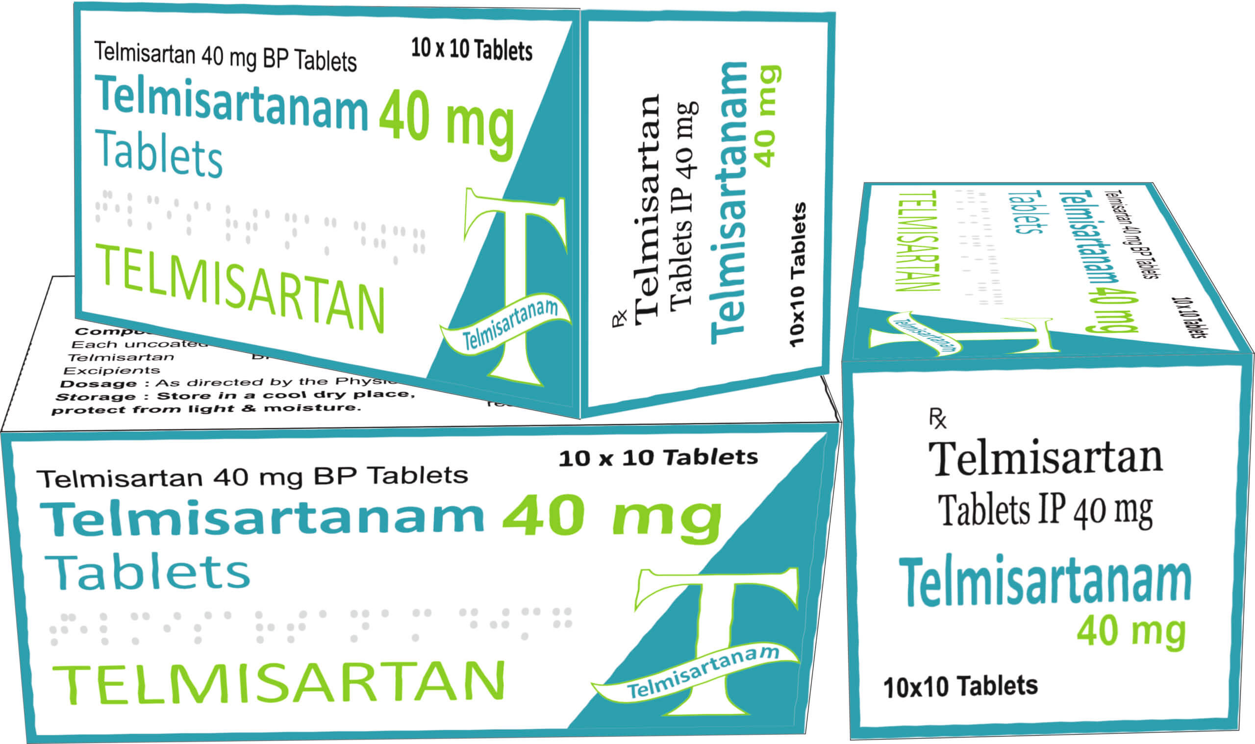 Telmisartanam 40 mg Tablets