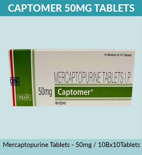 Captomer 50 Mg Tablets