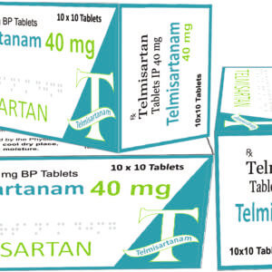 Telmisartanam 40 mg Tablets